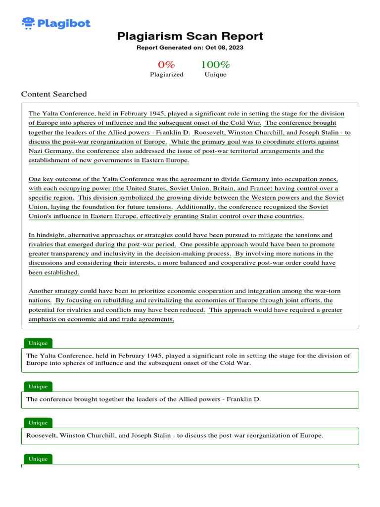 Plagibot Report QPgSCC3Lod Download Free PDF Soviet Union World