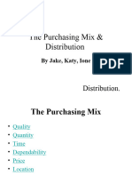 The Purchasing Mix Distribution
