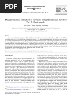 Direct Numerical Simulation of Turbulent Concentric Annular Pipe Flow