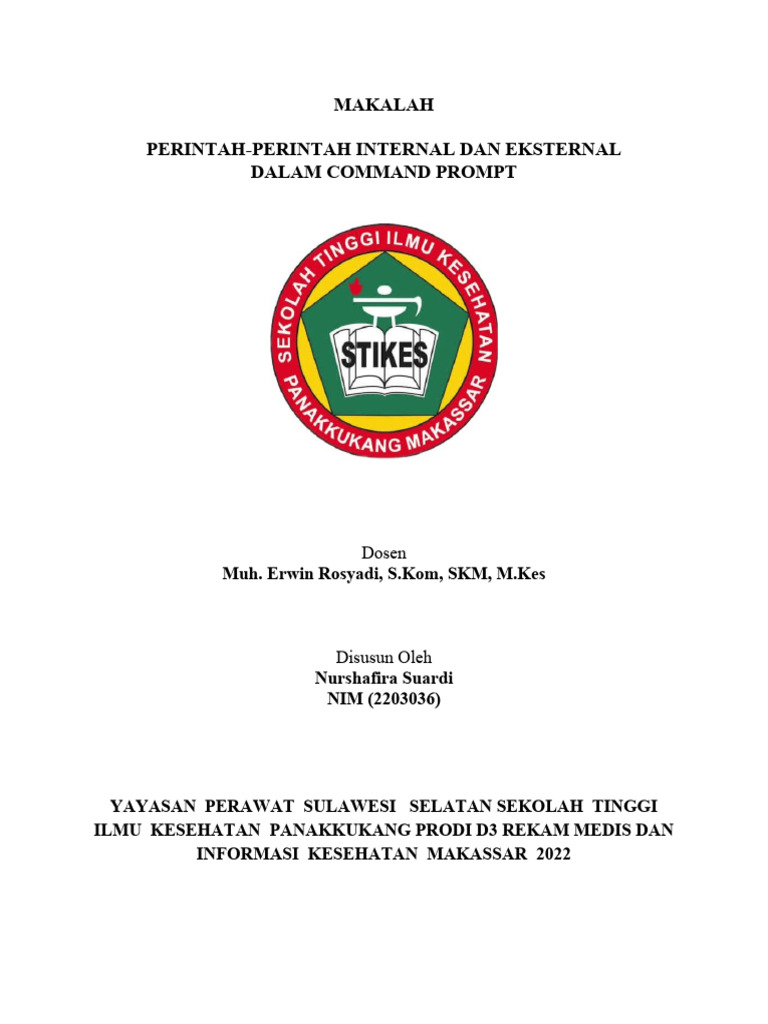 Perintah Internal Command DOS | PDF | Komputer