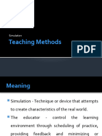 Teaching Methods - Simulation