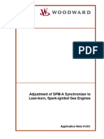 Adjustment of SPM-A Synchronizer To Lean-Burn, Spark-Ignited Gas Engines