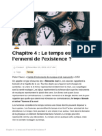 Chapitre 4 Le Temps Est-Il Lennemi de Lexistence