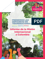 Informe de La Mision Internacional A Colombia Agosto 2023