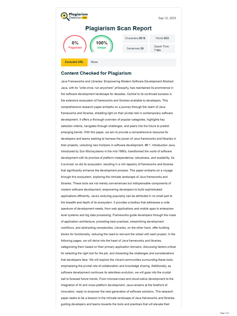 Report-0.22922600 1694518752 | PDF | Software Framework | Java ...
