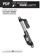 FOX FLOAT 3 Shock Owner's Manual | PDF | Mechanical Engineering | Vehicles