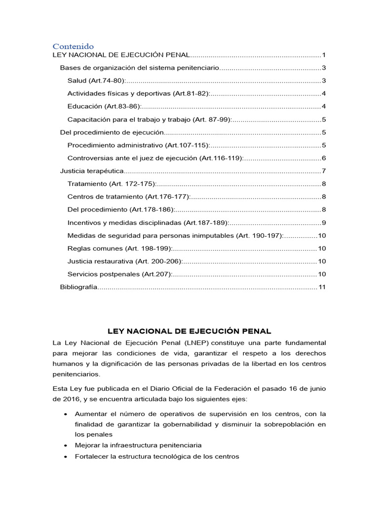 Trabajo Ley Nacional de Ej. Penal | PDF | Prisión | Pena capital