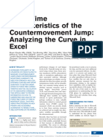 Force-Time Characteristics of The Countermovement Jump Analyzing The Curve in Excel