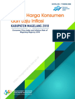 Indeks Harga Konsumen Dan Laju Inflasi Kabupaten Magelang 2018