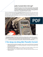 Dòng điện Parasitic Current trên ô tô là gì