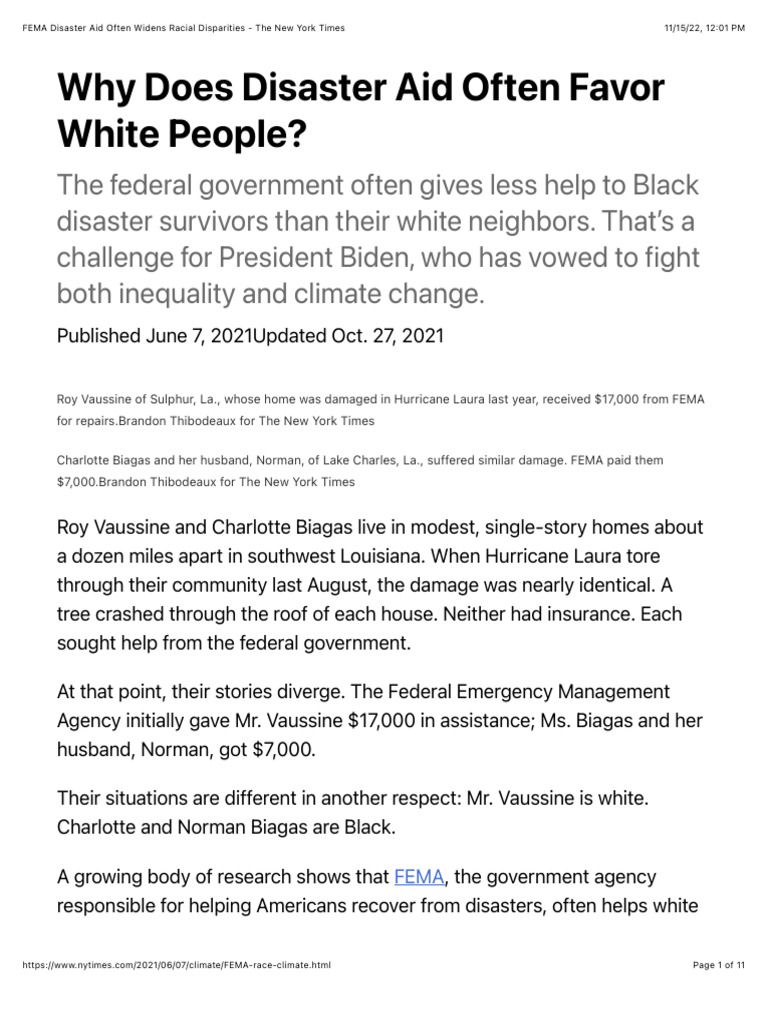 fema-disaster-aid-often-widens-racial-disparities-the-new-york-times
