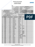 Rancon Autos Limited: Payment Statement