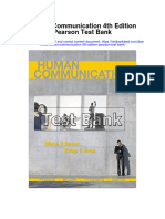 Human Communication 4th Edition Pearson Test Bank