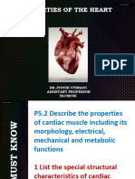 JV Properties of Cardiac Muscle