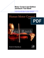Human Motor Control 2nd Edition Rosenbaum Test Bank