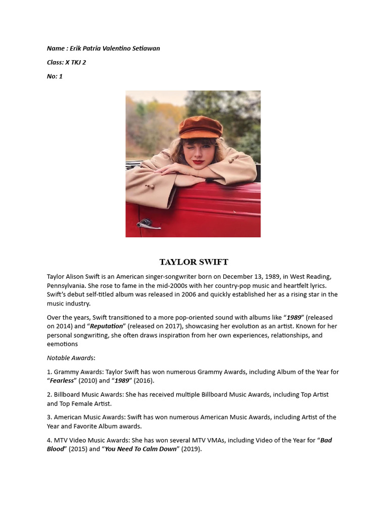 Taylor Swift | PDF