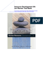 Human Resource Development 5th Edition Werner Test Bank
