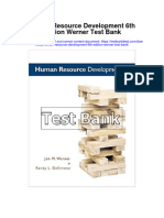 Human Resource Development 6th Edition Werner Test Bank