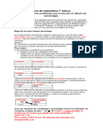 Guía de Matemática 7 Problemas Con Porcentajes