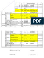 Jadwal Kemah Dan PJ Kegiatan