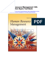 Human Resource Management 10th Edition Byars Test Bank