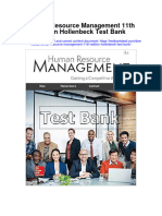 Human Resource Management 11th Edition Hollenbeck Test Bank