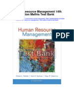 Human Resource Management 14th Edition Mathis Test Bank