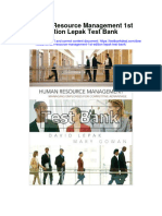 Human Resource Management 1st Edition Lepak Test Bank