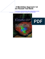 Igenetics A Mendelian Approach 1st Edition Russell Test Bank