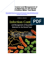 Infection Control and Management of Hazardous Materials For The Dental Team 5th Edition Miller Test Bank