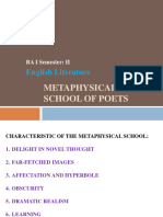 Metaphysical School of Poets