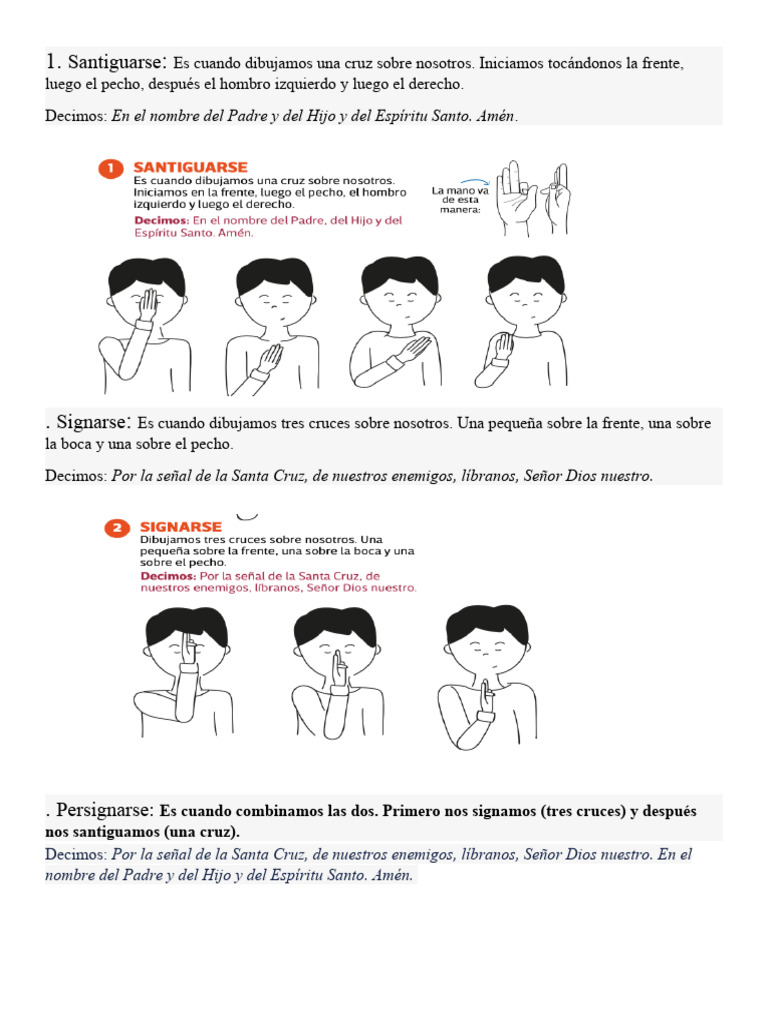 Cómo persignarse correctamente | PDF | Religión y espiritualidad