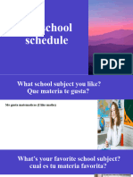 My School Schedule