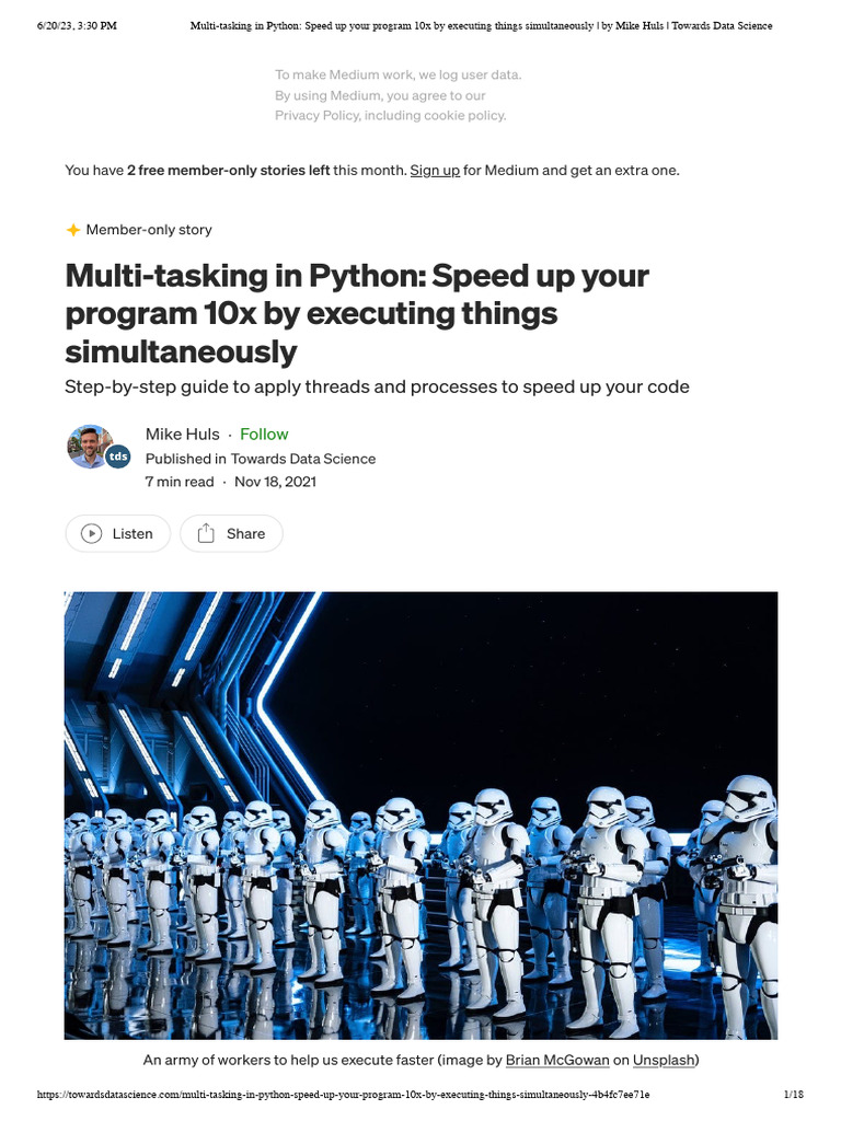 Multi-Tasking in Python - Speed Up Your Program 10x by Executing Things ...
