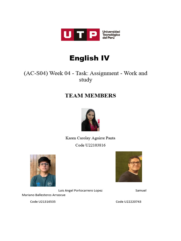 Ac S04 Week 04 Task Assignment Work And Study Pdf Career Growth