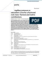 The Capillary Pressure vs. Saturation Curve For A Fractured Rock Mass: Fracture and Matrix Contributions