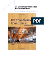 International Economics 13th Edition Carbaugh Test Bank