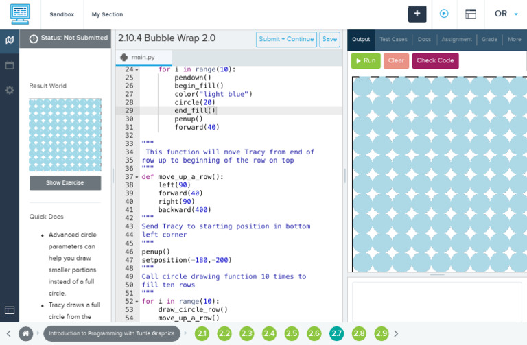 Bubble Wrap 2.0 CodeHS | PDF