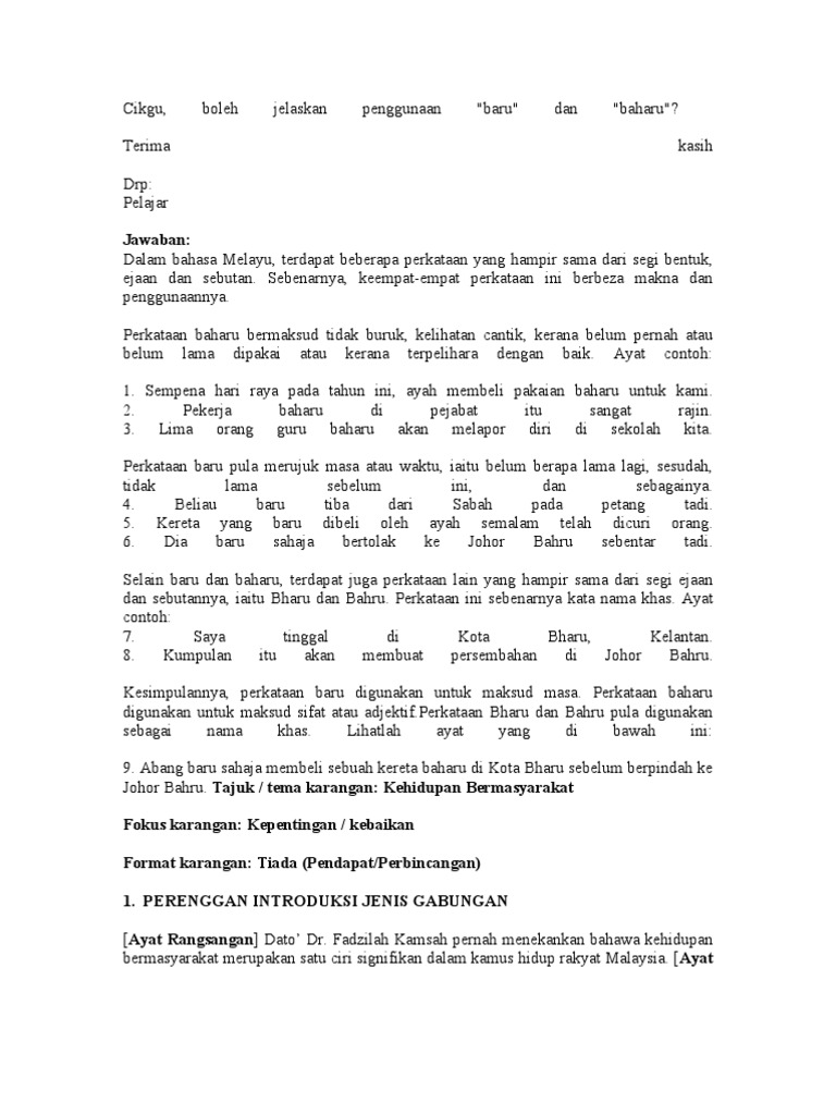 Contoh Karangan Bebas Tentang Persahabatan Aneka Contoh