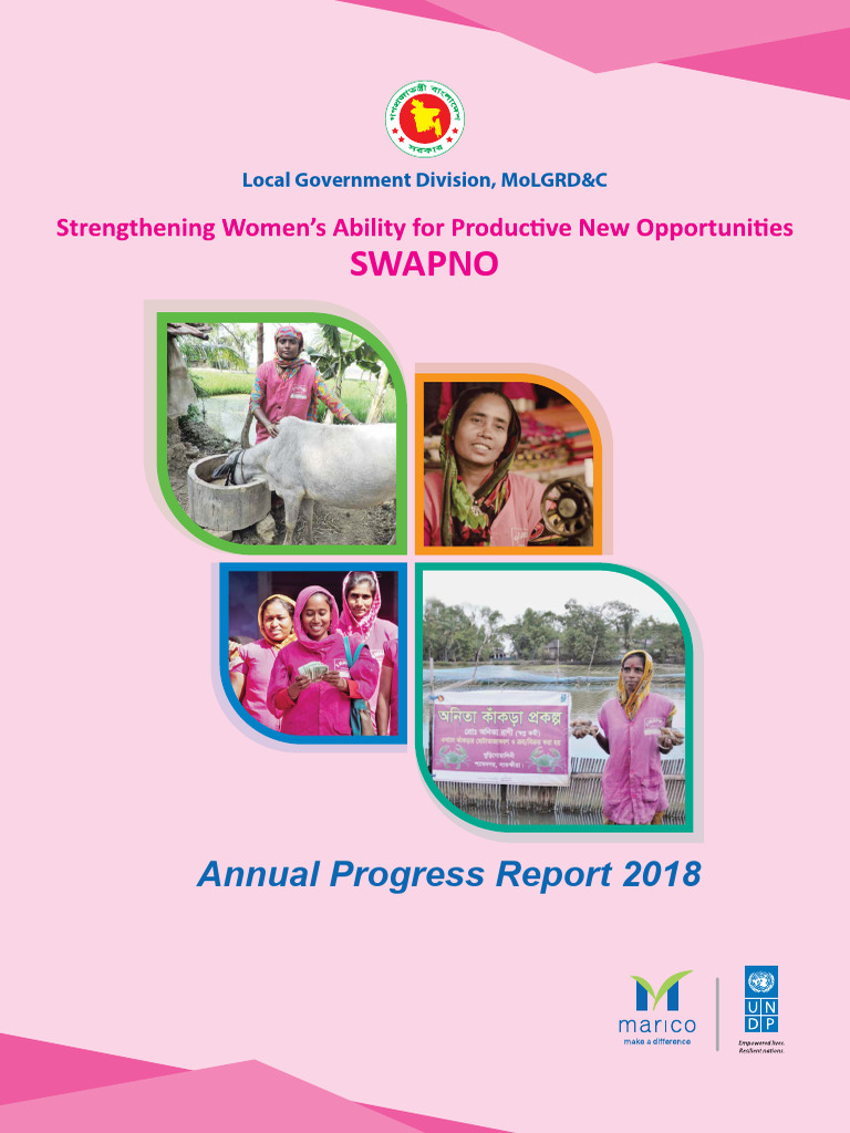 SWAPNO 2018 Progress Report: Empowering Women | PDF | Poverty | Poverty ...