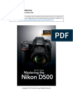 Camera Control Reference For The Nikon D500