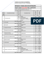 Tabela de Taxas Do DETRAN RO 2023