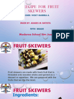 2021 My Recipe of Fruit Skewer
