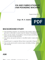 Design and Fabrication of Yam Poundingmachine (Col)