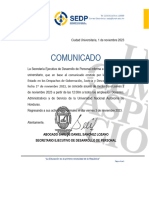 COMUNICADO Asueto Medio Día 2 de Noviembre 2023