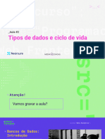 Aula 2 - Tipos de Dados e Ciclos de Vida