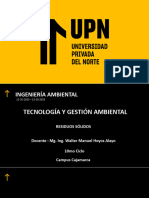 Semana 09 - UG - Tecnología y Gestión Ambiental