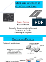 Spin Injection and Detection in Cu Spin Valve Structures: Samir Garzon