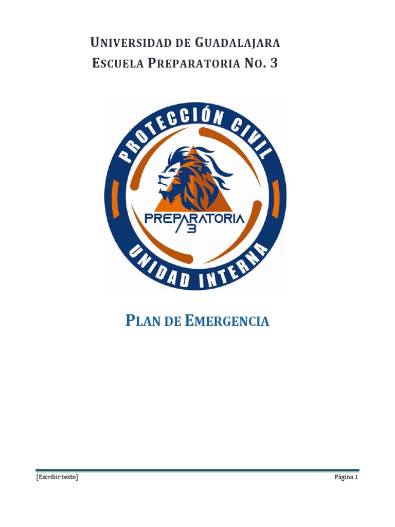 Unidad Interna de Proteccion Civil p3 | PDF | Defensa Civil | Emergencia