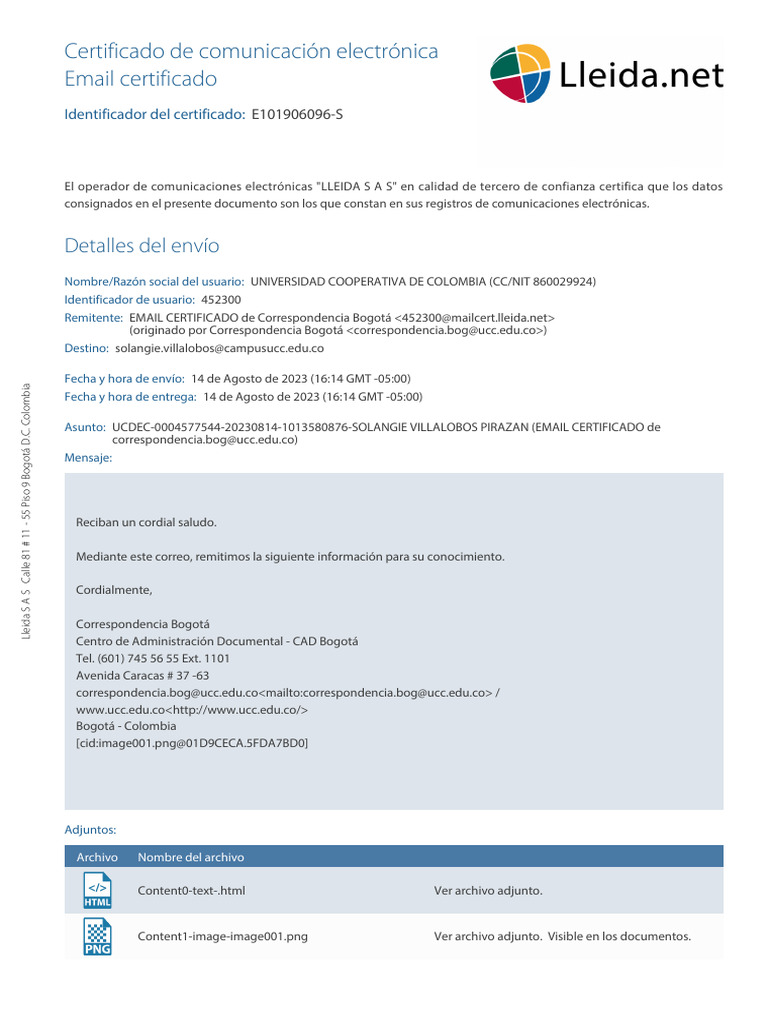 Certificado Electrónico UCC - Solangie Villalobos | PDF | Protocolos de ...